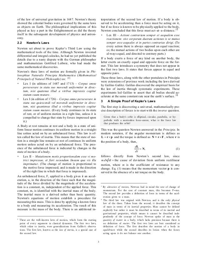 essay about law of motion